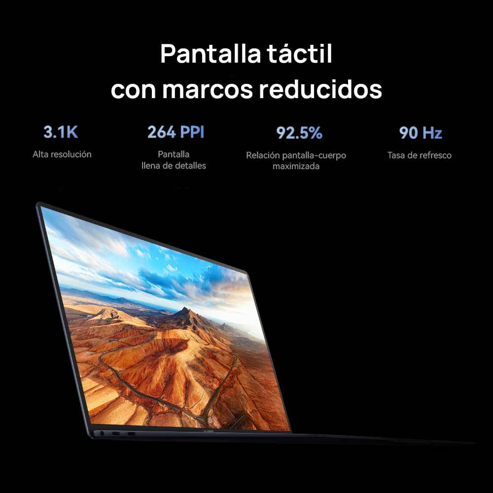 HUAWEI MateBook X Pro 2022 - Ordenador portátil, Pantalla táctil de 14.2" 3.1K (Intel Core i7-1260P, 16GB RAM, 1T SSD, Intel Iris Xe Graphics LPDDR5) Azul Tinta - Teclado QWERTY Español