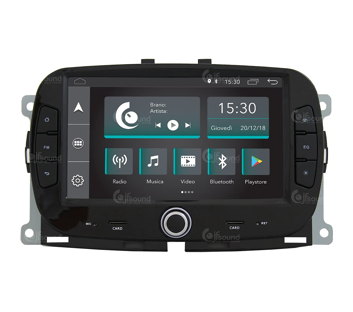 Autorradio de Ajuste Personalizado para Fiat 500 Android GPS Bluetooth WiFi Dab USB Pantalla táctil Full HD 7"