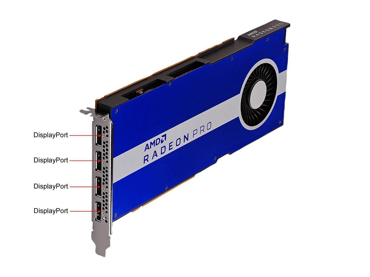 AMD Radeon Pro W5500 - Tarjeta gráfica (8 GB, GDDR6, 4 Puertos DP)
