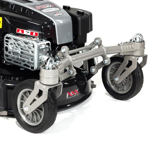 NAX POWER PRODUCTS Motor Briggs & Stratton 5000S Serie 875Exi 190 cm3 ReadyStart Ancho de corte 56 cm Cesta 75L Ruedas giratorias delanteras Cortacéspedes de tracción de gasolina