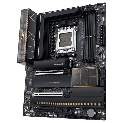 ASUS ProArt X870E-CREATOR WiFi -Placa Base AMD X870E ATX, PCIe 5.0 x16 Compatible con GPU de última generación, 16+2+2 etapas de Potencia, DDR5, Doble USB4, LAN de 10 GB y 2,5 GB, WiFi 7, 4X M.2