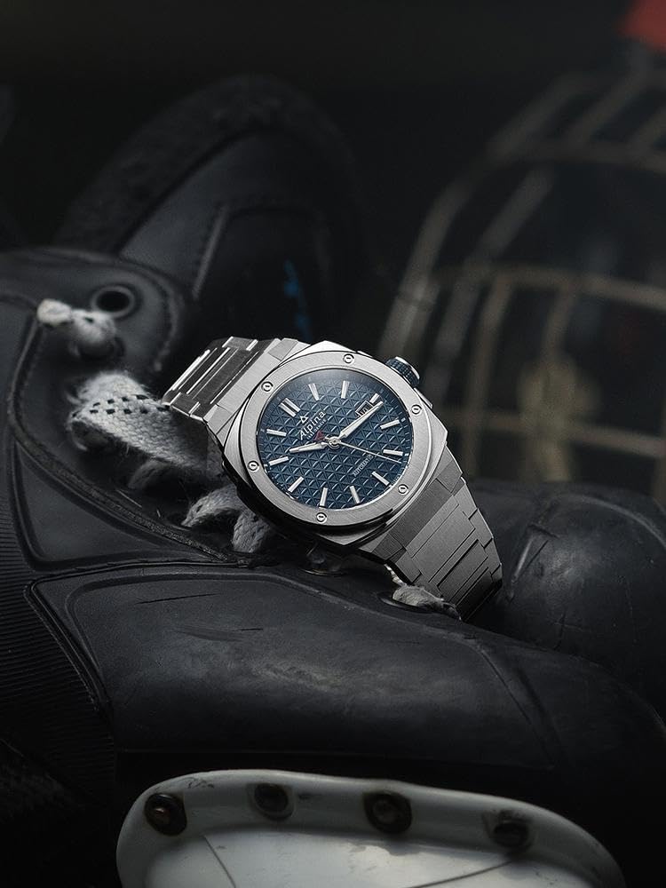 Alpina Reloj Analógico para Hombre de Cuarzo con Correa en Acero Inoxidable mid-39659