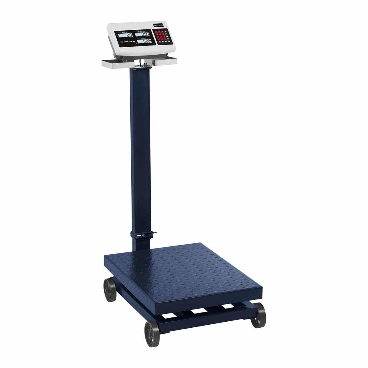 Steinberg Systems Báscula De Plataforma Balanza Digital SBS-PF-600/100 (Pantalla LCD, Con Ruedas, Carga Máxima 600 kg, Pasos De 100 g)