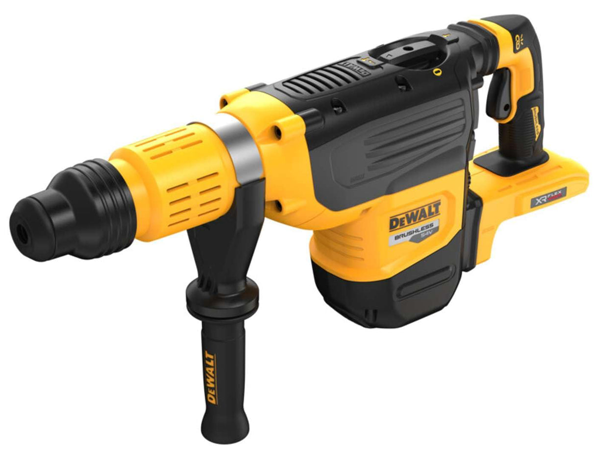 DeWalt - Martillo Electroneumático sin escobillas XR FLEXVOLT 54V SDS-Max10kg 52mm 19,4J 2 Modos sin cargador/batería con maletín