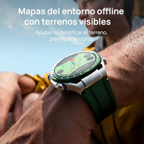 HUAWEI Watch Ultimate Smartwatches, Reloj de Metal Líquido a Base de Circonio, Modo de Golf, Resistencia al Agua a 100 Metros, Dos Semanas de Batería, GPS, Llamadas Bluetooth, iOS & Android, Green