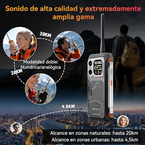 Blackview XPLORE 1 WT Movil Irrompible 5G, 20000mAh Movil Indestructible, 48GB+512GB, 6,78" FHD+ & 2,01" 120Hz Android 15 IP69K, 64MP+50MP+20MP, NFC/OTG/GPS/AI