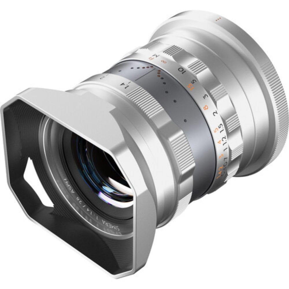 Thypoch Lente de fotografía de fotograma Completo Simera 28 mm f1.4 para Montura Nikon Z, Color Plateado