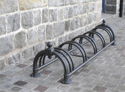 Mottez Range 5 vélos Versailles - Bastidor para Bicicletas, Color Negro, Talla 5 Vélos