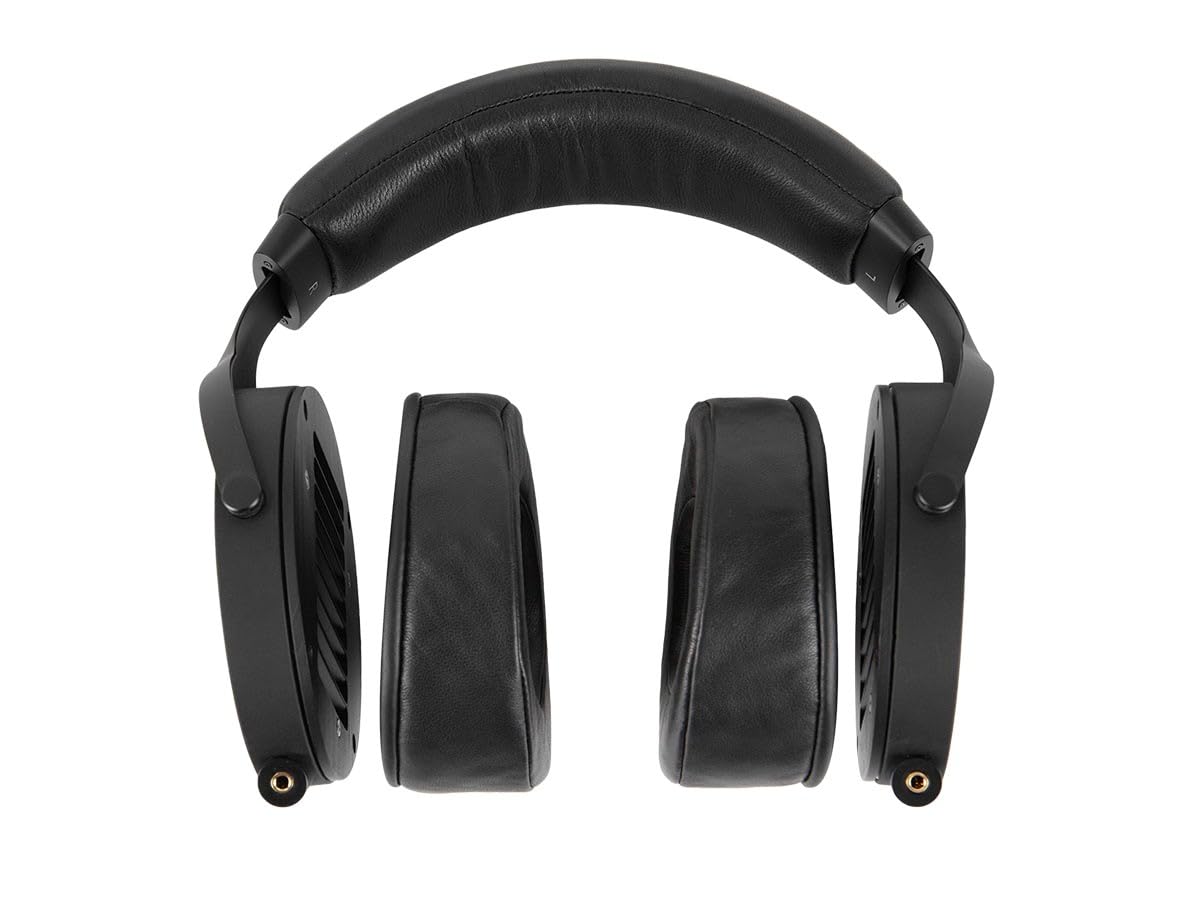 Monolith M1070 - Auriculares Planos con Espalda Abierta, Ligeros, Acolchados, Almohadillas de Felpa y extraíbles, Controlador Plano de 106 mm, Color Negro