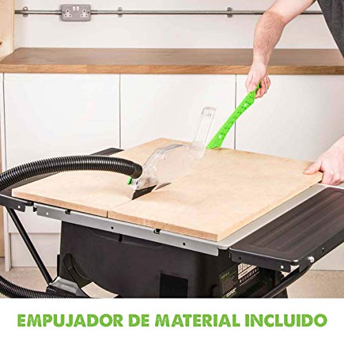 Evolution Power Tools Fury 5-S Sierra de mesa multimaterial, Corta acero dulce, aluminio, plástico, madera con clavos incrustados, 230 V