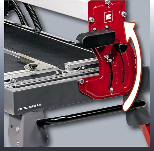 Einhell 4301220 - Mesa de corte ceramico refrigerada por agua TE-TC 920 UL Expert, 900 W, 240 V, disco de diamante 200 x 25,4 mm, rojo
