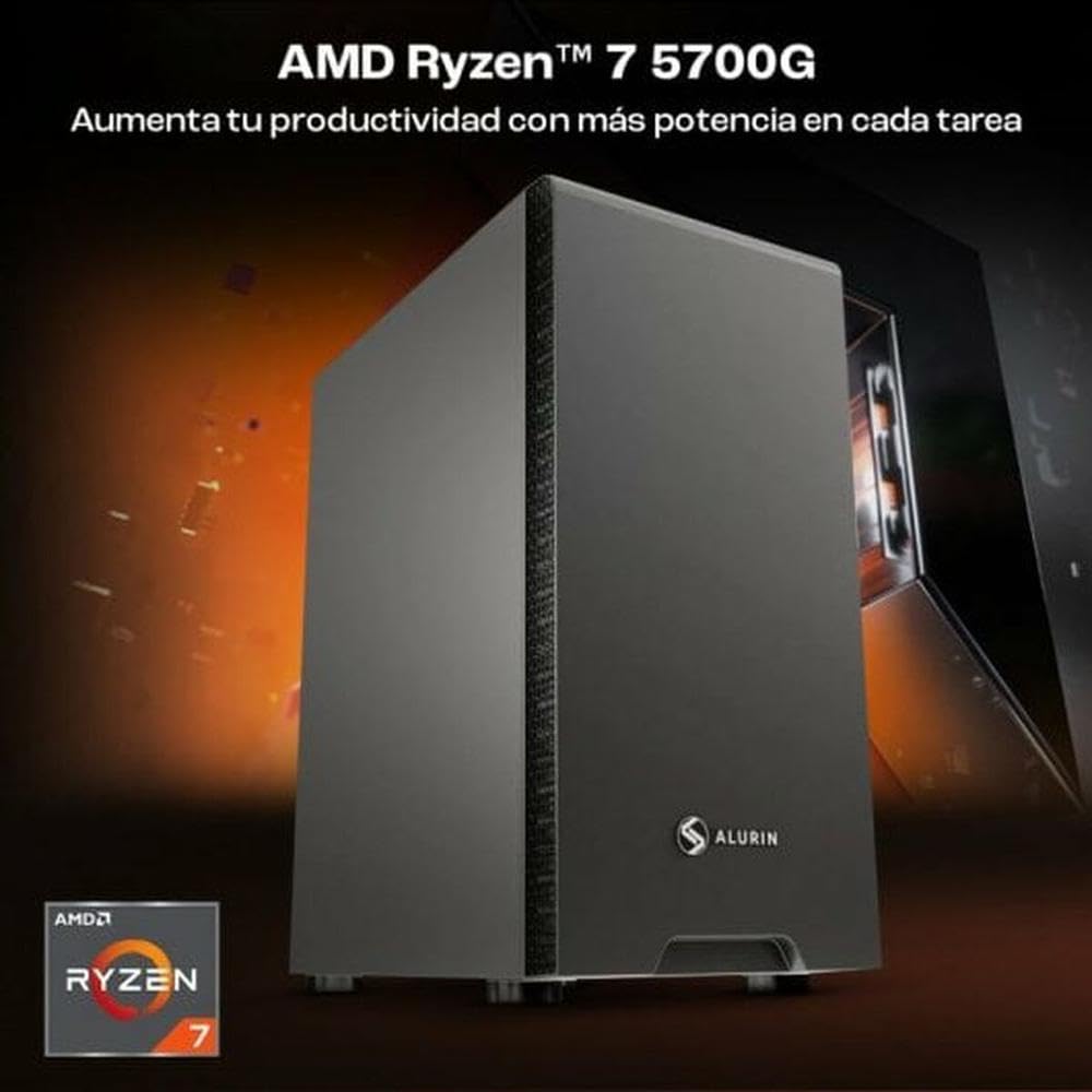 PcCom PC de Sobremesa Work AMD Ryzen 7 5700G 16 GB RAM 500 GB SSD Marca