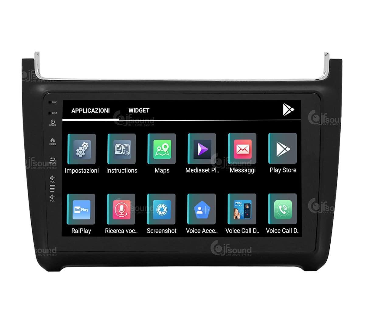 Autorradio de Ajuste Personalizado para Volkswagen Polo Android GPS Bluetooth WiFi Dab USB Pantalla táctil Full HD 9" procesador de 8 núcleos y comandos de Voz