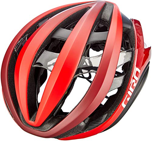 Giro - Aether MIPS - Casco de Carretera, Aether MIPS, Unisex Adulto, Color Mate Rojo Brillante/Oscuro., tamaño Large/59-63 cm