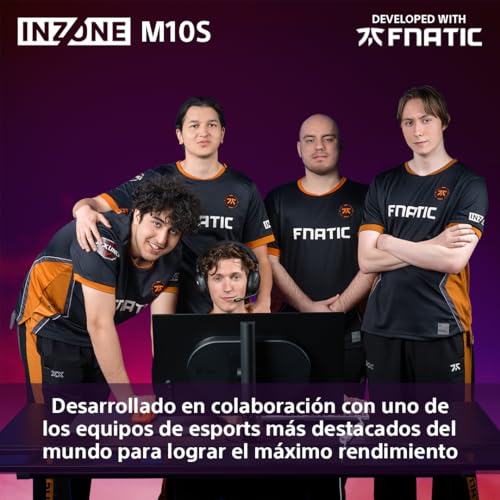 Sony INZONE M10S Monitor Gaming 27": 1440p, 480Hz, 0,03ms GTG, DCI-P3 98,5%, G-Sync, Adaptive Sync, VRR, Modelo desarrollado con Fnatic, 1.300 nits, DisplayPort 2.1-2 x HDMI 2.1 PC y PS5