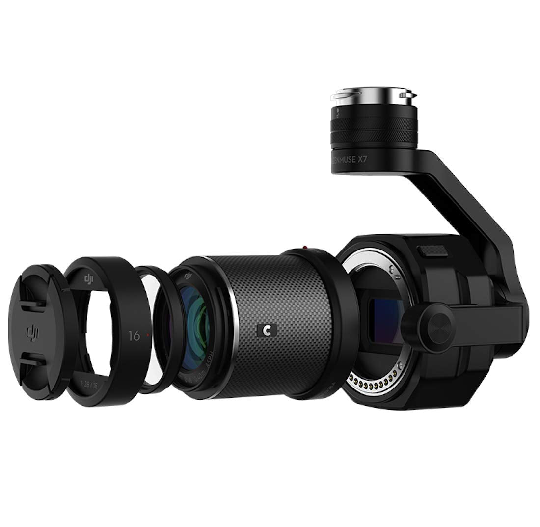 DJI Zenmuse X7 - Cámara Compacta con Sensor Super 35 y Gimbal Integrado, Video y Foto en HD y Calidad Profesional, Compatible con Drones DJI Inspire 2, 6K CinemaDNG 5.2K Apple ProRes