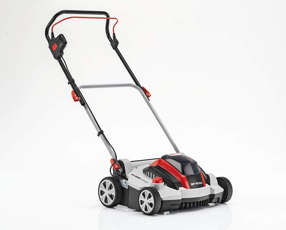 AL-KO Escarificador de batería SF 4036 Energy Flex (batería de ion de litio de 40 V/4 Ah, 36 cm de ancho de trabajo, rodillo escarificador con 12 cuchillas, para superficies de césped de hasta 250 m²)