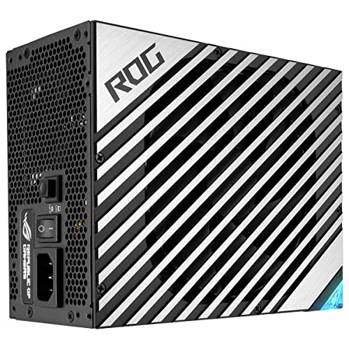 Asus ROG Thor 1000W Platinum II Fuente de Alimentación Modular (1000 Watt, 80+ Platinum, Lambda A++, Disipadores ROG, Ventilador PWM 135 mm, 0dB, Pantalla OLED, Cables apantallados, Aura Sync)