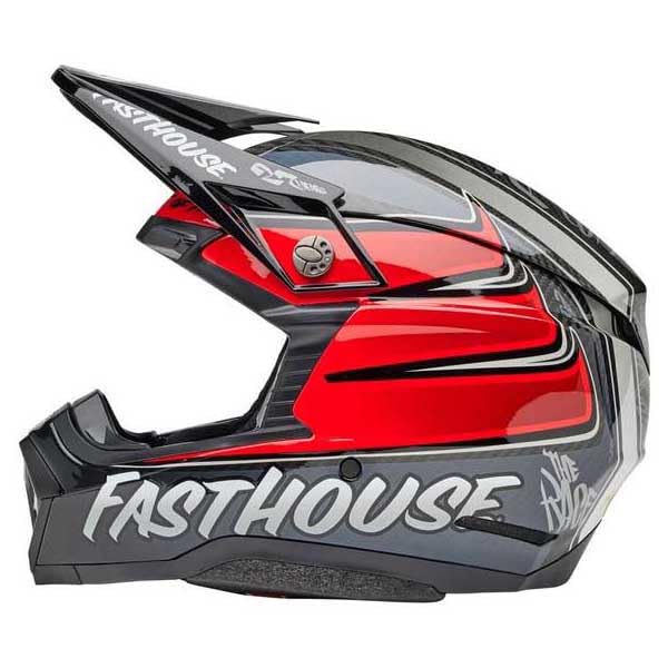 BELL Helmet Moto 10 Sphercal FASTHOUSE DITD 25 Gris/Rojo M ECE6