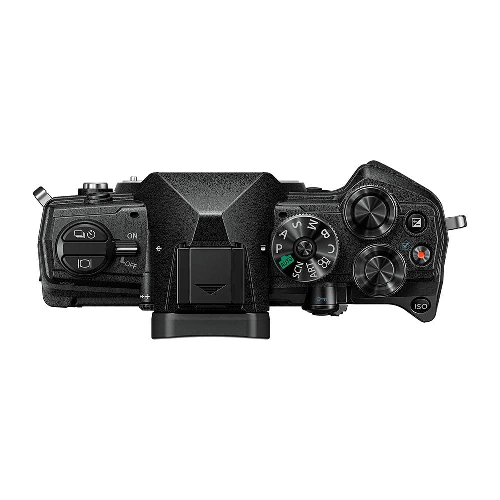 OM SYSTEM OM-5 Cámara con Sistema Micro Four Thirds con Objetivo M.Zuiko Digital 14-150mm F4-5.6 II, Sensor Live Mos de 20 MP, Estabilización de Imagen Mejorada de 5 Ejes, IP53, Negro/Negro