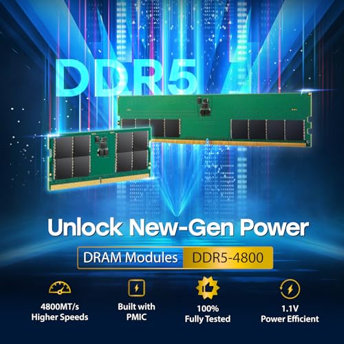 Transcend Módulo de Memoria Long-DIMM 32GB DDR5 4800MHz - JM4800ALE-32G