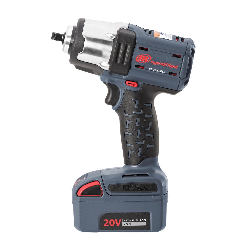 Ingersoll-Rand W5153 Llave de Impacto, 1/2» IQV20 con control de potencia de par medio, 2,15 kg, 495 Nm de par máximo, alimentada por batería
