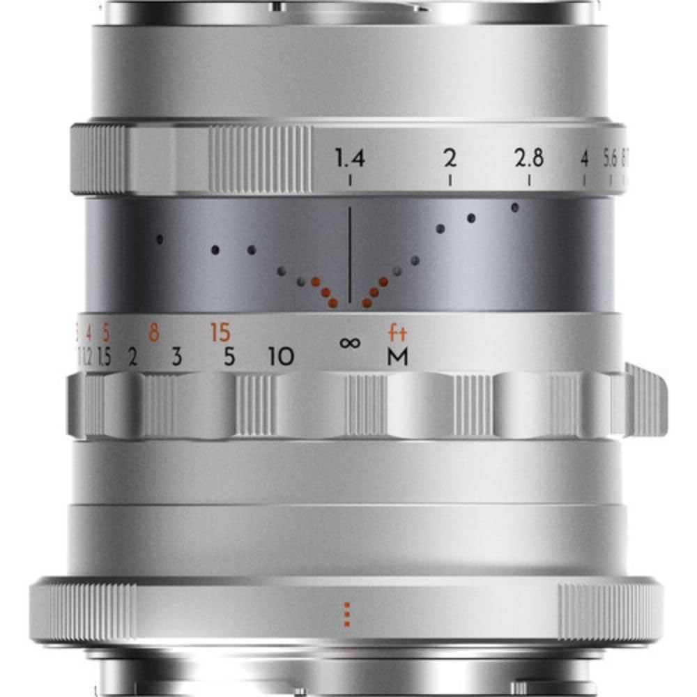 Thypoch Lente de fotografía de fotograma Completo Simera 28 mm f1.4 para Montura Nikon Z, Color Plateado