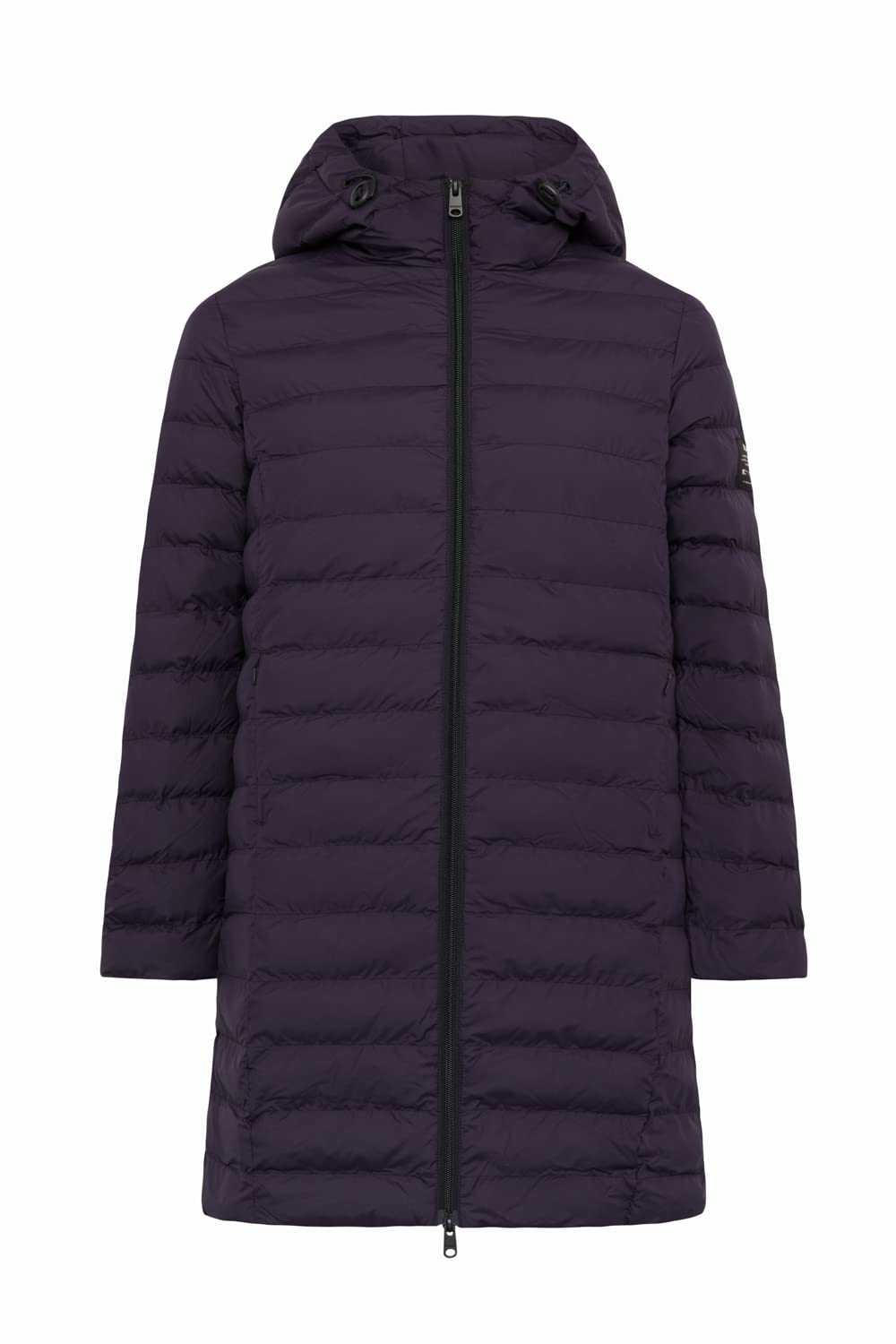 ECOALF - Abrigo Mujer Caceresalf, de Poliéster Reciclado, con Cuello Redondo, Relleno de Fellex, Ultraligero y Cómodo, Chaqueta Mujer, Talla XS, Color Morado