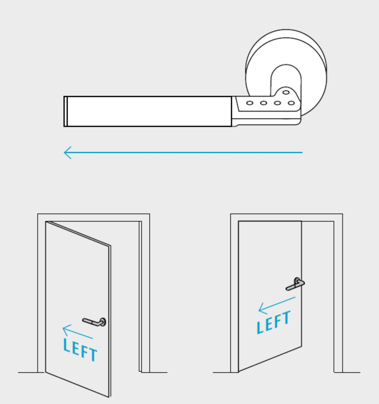 Yale Manilla Electrónica de Puerta Izquierda, Acero Inoxidable, Código PIN con Hasta 9 Usuarios + 1 Maestro, Instalación Inalámbrica, Ideal para Viviendas, Oficinas y Entradas Secundarias