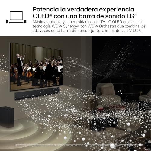 LG OLED55C44LA.AEU, 55", OLED 4K, Serie C4, 3840x2160, Smart TV, WebOS24, Procesador a9, Dolby Vision, Dolby Atmos, TV Gaming, 144 Hz, AMD FreeSync, Negro