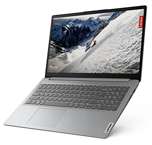 Lenovo IdeaPad 1 Gen 7 - Ordenador Portátil 15.6" FullHD (AMD Ryzen 5 3500U, 8 GB RAM, 512GB SSD, AMD Radeon Vega 8 Graphics, Windows 11 Home) Gris – Teclado QWERTY Español