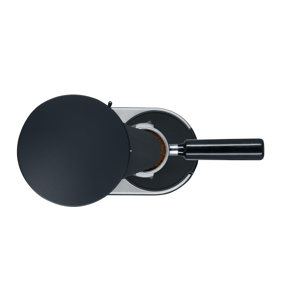 GRAEF CM 800 Molinillo de Café Eléctrico 128W, 350g, Molino Cónico Inox, Aluminio, 40 Niveles, Portafiltro, Antiestático, Plata