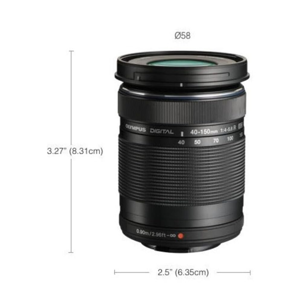 OM SYSTEM M.Zuiko Digital ED 40-150mm f/4-5.6 R Lente para Micro Cuatro Tercios, Negro