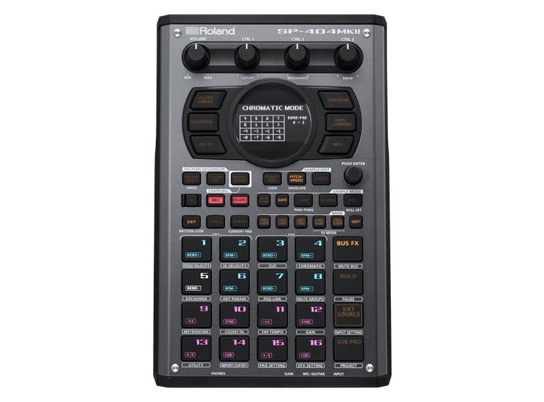 Sampler y procesador de efectos creativo Roland SP-404MKII – El mítico creador de bases SP-404 con unas mejoras de lujo – Proceso rápido – 16 GB de almacenamiento interno – Polifonía de 32 voces