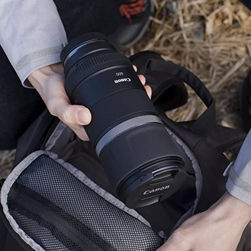 Canon Objetivo RF 600 mm F11 IS STM - Lente Teleobjetivo, Ideal para Detalles Lejanos, tamaño Compacto, Nítido y sin trpidación con estabilizador óptico 5 Pasos, Compatible con Sistema EOS R, Negro