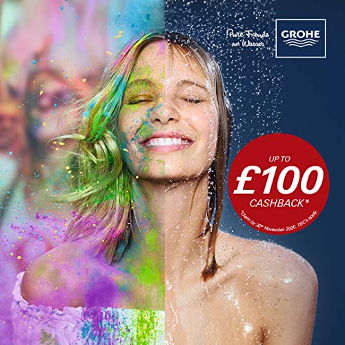 Grohe 34741000 34741000-Grohtherm Cube Set de Ducha con Rainshower Allure 230, Cromo