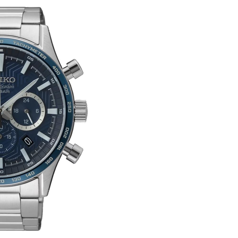 Seiko Reloj Analógico para Hombres de Cuarzo con Correa en Acero Inoxidable SSB445P1