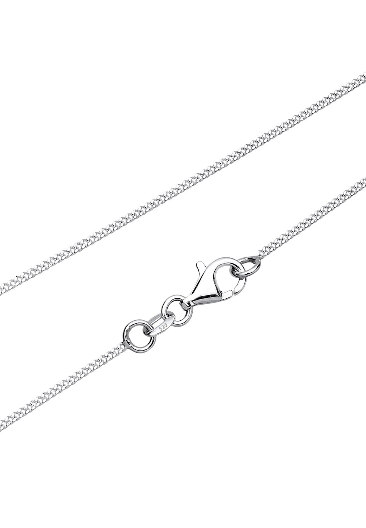 Elli Premium señorías-collar con colgante frangipani flor circonios 925 plata diamante (0.03 ct) Blanco corte brillante 45 cm - 0108771115_45