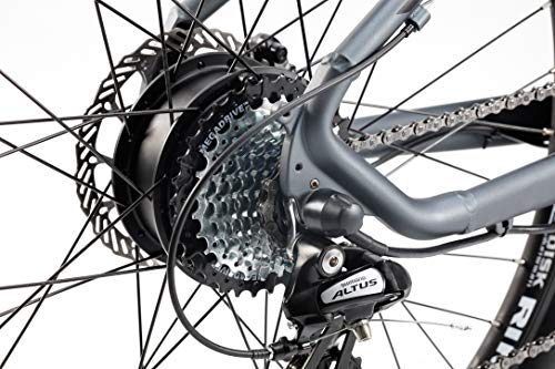 Moma Bikes Bicicleta Electrica, EMTB-27.5", Suspension Delantera, Shimano 24v, Frenos de Disco Hidraulicos, Bateria Integrada y extraíble Litio 48V 13Ah (Varias Tallas)