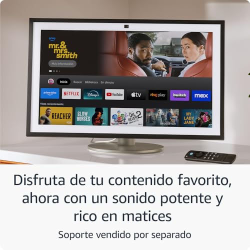 Descubre el nuevo Amazon Echo Show 21 | Espectacular pantalla inteligente HD de 21" con Fire TV integrado, sonido rico y potente, reproducción en streaming HD inmersivo y Alexa