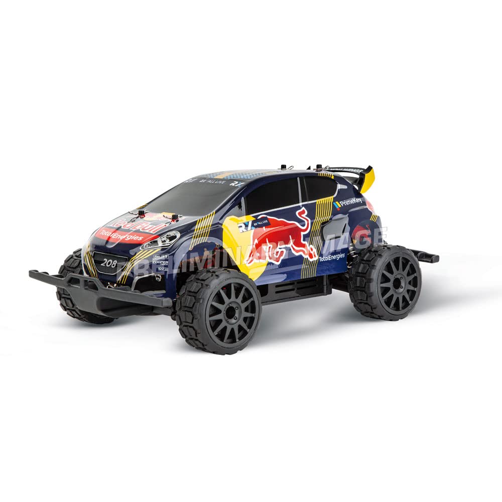 Carrera - 370183022-2,4GHz Red Bull Peugeot WRX 208 - Rallycross, Hansen -PX Profi RC