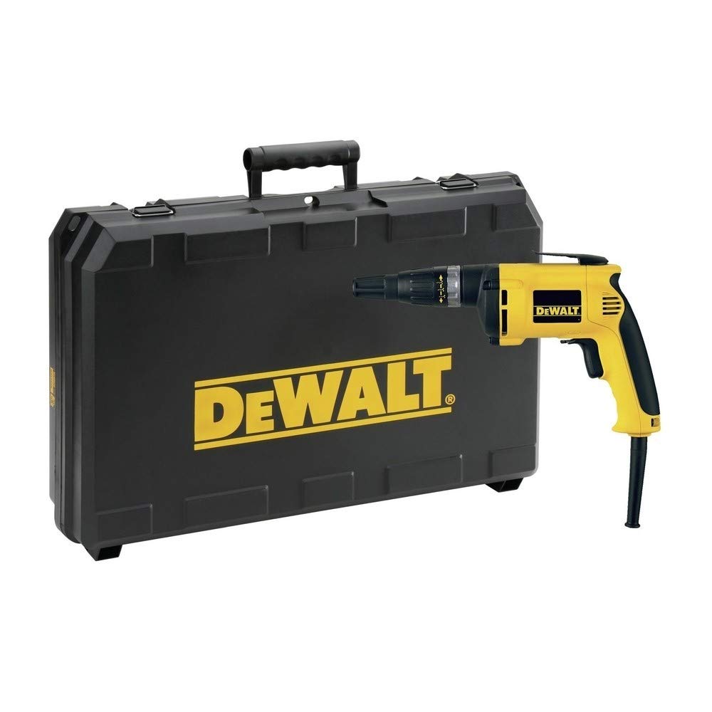 DeWalt DW275KN-QS Atornillador 540W 5.300 rpm con embrague silencioso para panel yeso, 670 W, 230 V
