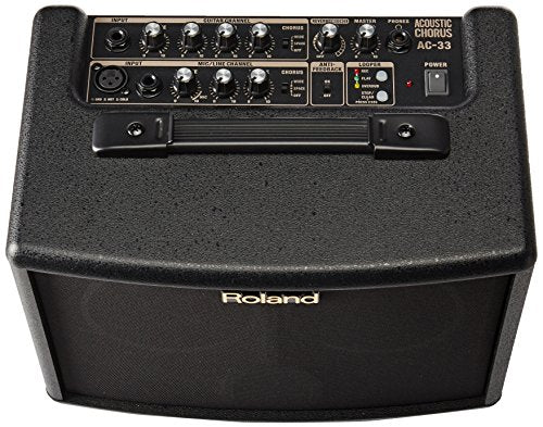 Amplificador de guitarra acústica con chorus Roland AC-33 — Amplificador de guitarra acústica estéreo a pilas superportátil y versátil