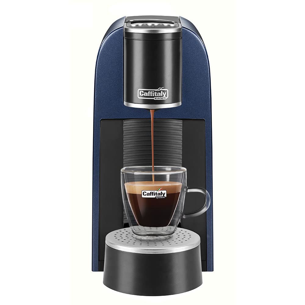 Caffitaly System - Máquina de café Arka S33R para cápsulas originales, compacta, rápida y silenciosa, sistema multibebida, dosificación automática, encendido rápido, apagado automático, 42