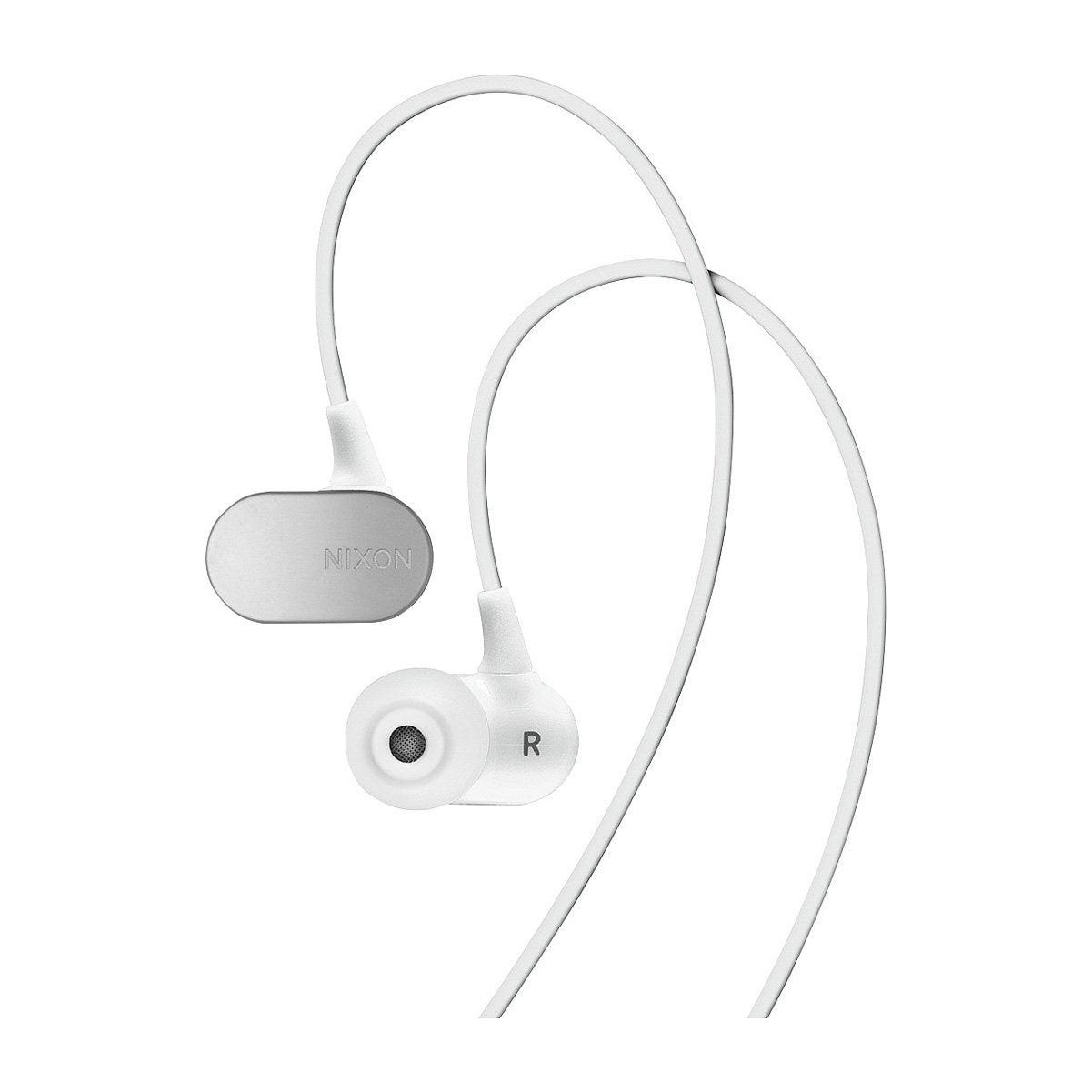 Nixon h023100 – 00 Micro Blaster – Auriculares in-Ear con micrófono (106 dB, Clavija de 3,5 mm), Color Blanco