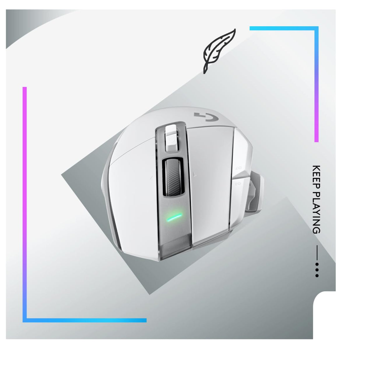 Logitech G G502 X LIGHTSPEED Ratón inalámbrico para Gaming - Ratón óptico con interruptores óptico-mecánicos híbridos LIGHTFORCE, sensor HERO 25K, compatible con PC - macOS/Windows - Blanco