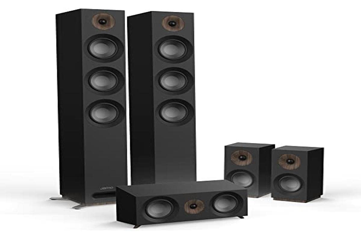 Jamo S 809 HCS 5.0canales Negro, Nuez Conjunto de Altavoces - Set de Altavoces (5.0 Canales, Cine en casa, Negro, Nuez)