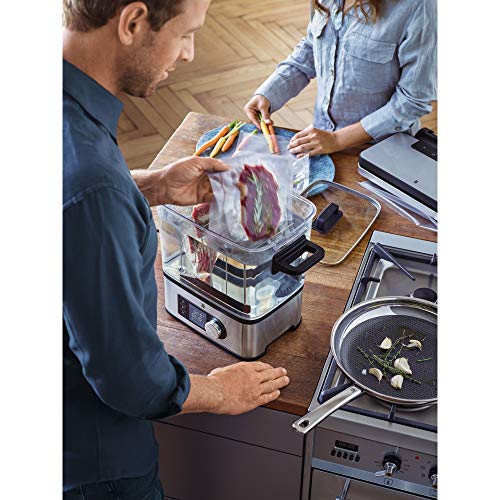 WMF Lono - Cocedora al vacio baja temperatura (entre 35º y 90º), 2 en 1, cocina al vacío y olla de cocion lenta, cocina profesional, tanque 6 l de TRITAN libre de BPA