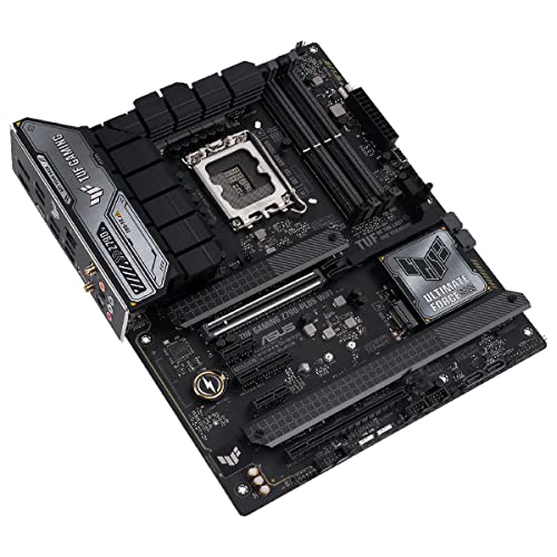 ASUS TUF GAMING Z790-PLUS WIFI 6E - Placa base Intel Z790 LGA 1700 ATX (PCIe 5.0, cuatro M.2, 16+1 DrMOS, DDR5, 2.5Gb Ethernet, USB 3.2 Gen 2x2 Tipo C, Thunderbolt (USB4), Aura Sync, AEMP II)