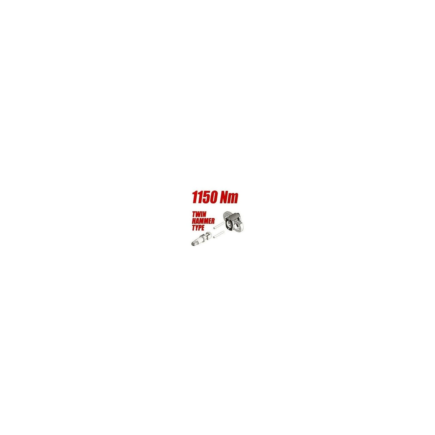 YATO YT-09540 - doble llave de impacto del martillo 1/2 '' 1150nm